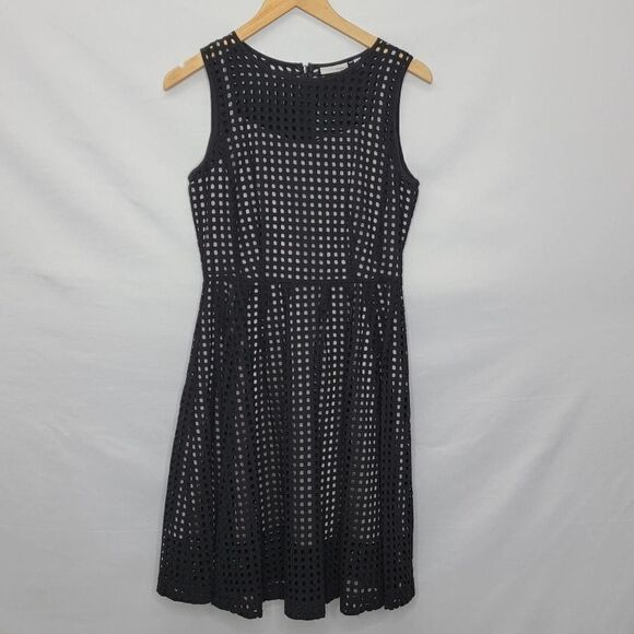 halogen fit and flare sleeveless dress with cutout details Double lined - Picture 3 of 14